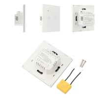 Умный выключатель SECURIC 802W2 Wi-Fi двухкнопочный, белый SEC-HV-802W2