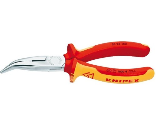 Круглогубцы диэлектрические KNIPEX 2526160 1000 V, 160 мм [KN-2526160]