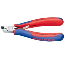 Кусачки KNIPEX KN-6442115SB торцевые для электроники, маленькая фаска