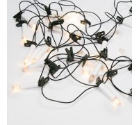 Гирлянда NEON-NIGHT Свечи 10м, темно-зеленый ПВХ 50 LED ТЕПЛЫЙ БЕЛЫЙ, не соединяется 303-085