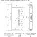 Замок врезной НОРА-М КЗВ-ПП-72 мм противопожарный 