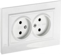 Розетка IEK BRITE РС12-2 10а 2-м без защ. шторок BR-R20-10-K01-F