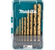 Набор сверл по металлу MAKITA D-72849 hss-tin economy, 10 шт. (1-10 мм)