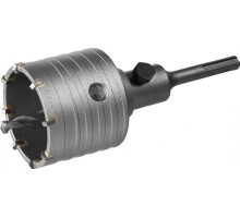 Коронка буровая SDS-plus ЗУБР МАСТЕР по бетону с державкой 80 мм 29211-80