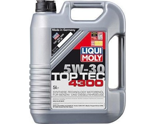 Масло моторное LIQUI-MOLY SAE 5W30 Top Tec 4300 5 л. 8031 синтетическое [8031]