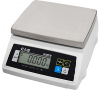 Весы торговые Cas SW-20w настольные влагостойкие (до 20 кг) 1262751