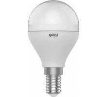 Лампа светодиодная GAUSS Шар basic 7,5w 690lm 4100k e14 led [1053128]