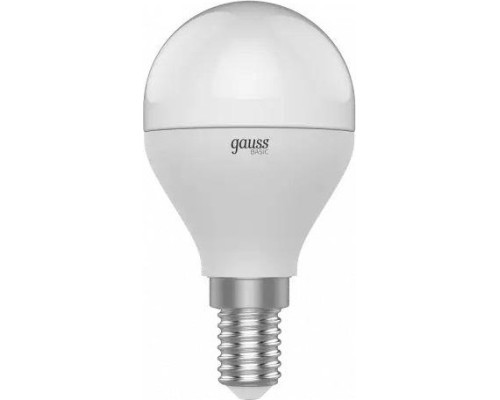 Лампа светодиодная GAUSS Шар basic 7,5w 690lm 4100k e14 led [1053128]