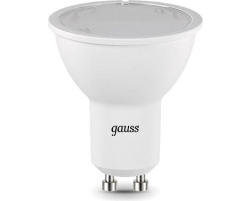 Лампа светодиодная GAUSS MR16 5w 500lm 3000k gu10 диммируемая led [101506105-D]