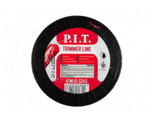 Леска триммерная P.I.T. ATML01-S243 квадрат 3 lb 2,4 мм, 233 м