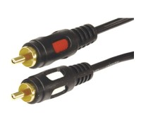 Шнур REXANT 17-0143 2 RCA-2 RCA, 1,5м, черный, Gold