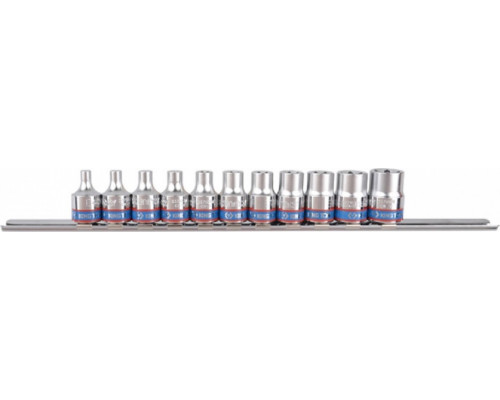 Набор торцевых головок 3/8" TORX E-стандарт KING TONY 3121PR, Е4-Е18, 11 предметов