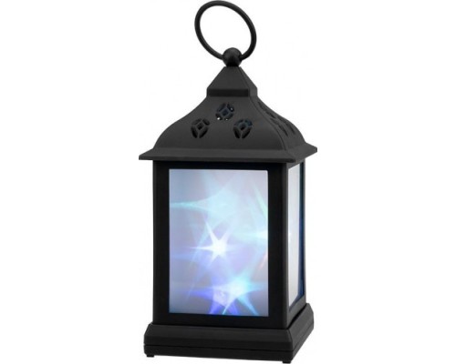 Фонарь декоративный NEON-NIGHT с эффектом мерцания черный корпус 11х11х22,5 см, RGB [513-064]