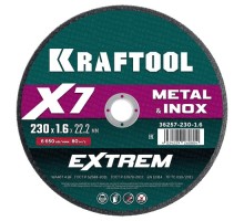 Отрезной круг по металлу KRAFTOOL X7-EXTREM 230x1.6 мм для УШМ 36257-230-1.6