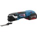 Многофункциональный инструмент аккумуляторный BOSCH GOP 18V-28 бесщеточный [06018B6003] 2х5,0Ач, кейс L-Boxx