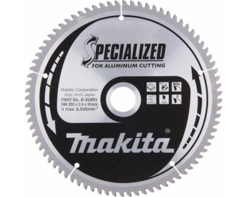 Пильный диск по алюминию MAKITA 190x30/20/15.88x1.8x60T [B-31479]