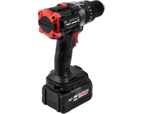 Дрель-шуруповерт аккумуляторная ELITECH CD 20BL2 (E2201.042.02) HD 205728 купить с доставкой и официальной гарантией