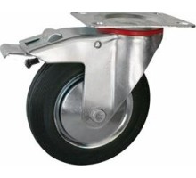 Колесная опора промышленная LONGWAY SCb 55 поворотная с тормозом, D-125 мм 01210460