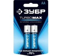 Батарейка ЗУБР Turbo-MAX тип AA, 2 шт. 59206-2C_z01