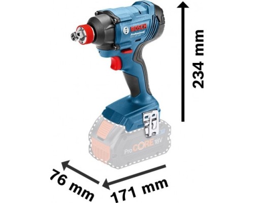 Гайковерт аккумуляторный BOSCH GDX 180 LI ударный без АКБ и ЗУ [06019G5226]