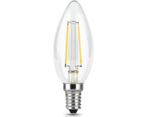 Лампа светодиодная GAUSS Свеча filament 9w 710lm 4100к е14 led [103801209]