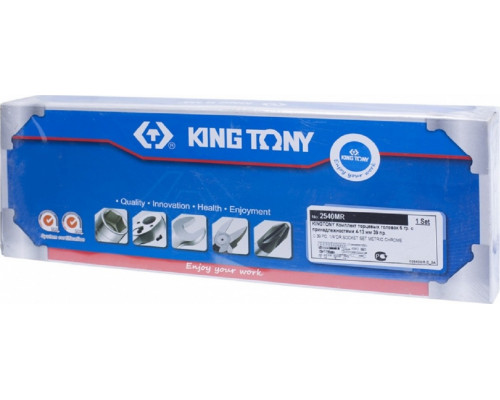 Набор головок 1/4" KING TONY 2540MR, 40 предметов