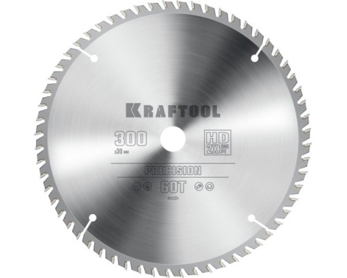 Пильный диск по дереву KRAFTOOL PRECISION 300х30мм 60т [36952-300-30]