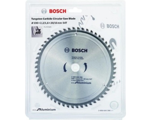 Пильный диск универсальный BOSCH ECO ALU/Multi 190x20/16-54T [2608644390]