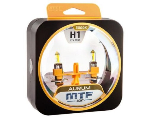 Лампа галогеновая MTF LIGHT серия AURUM H1, 12V, 55W HAU1201