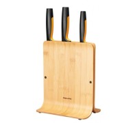 Набор ножей FISKARS 1057553 в блоке из бамбука, 3 шт.