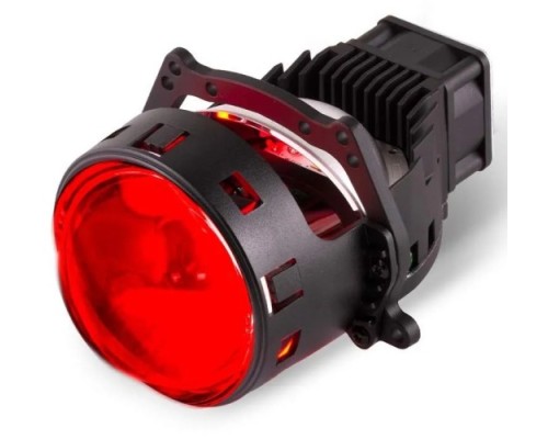 Модули светодиодные MTF LIGHT WideBeam + RED DEVIL EYES, 12В, 53/65Вт, 6000К, 3  дюйма ближнего/даль HL65K60RD