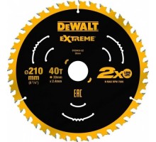 Пильный диск по дереву DeWALT 210х40тх30 мм. EXTREME DT20433-QZ [DT20433-QZ]