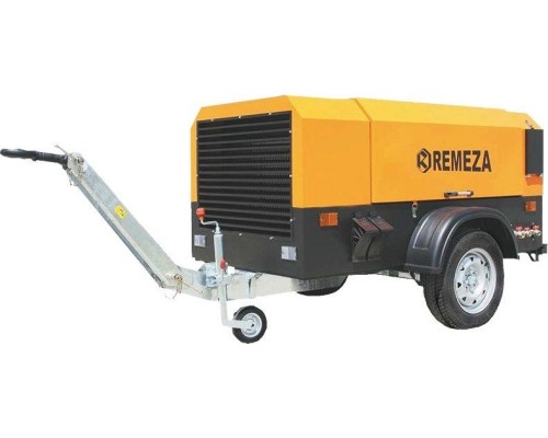 Компрессор винтовой передвижной дизельный REMEZA ДК 3/7 ДВ (DEUTZ) на колесах (регулируемое дышло) Компрессор винтовой передвижной дизельный REMEZA ДК 3/7 ДВ (DEUTZ) на колесах (регулируемое дышло)