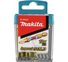 Набор насадок MAKITA B-39540-10 impact gold pz, 50 мм, e-form (mz) (уп10шт. в упаковке 10 наборов) [B-39540-10]