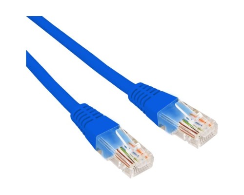 Патч-корд REXANT 02-0294-03 U/UTP, CAT 6, RJ45-RJ45, 26AWG, LSZH, синий 0,3м