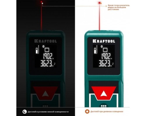 Лазерный дальномер KRAFTOOL LD-40 [34763]