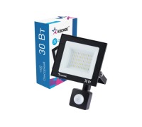 Прожектор светодиодный КОСМОС K_PR5_LED_30S c датчиком 2400Лм, IP65, 6500K Super-Slim