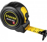 Рулетка STAYER BlackMax 3 / 16мм в ударостойком полностью обрезиненном корпу 3410-03_z02