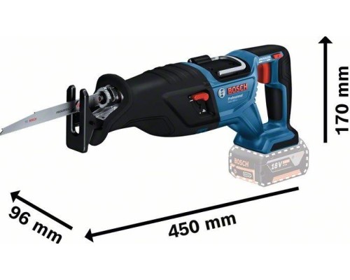 Пила сабельная аккумуляторная BOSCH GSA 185-LI без АКБ иЗУ [06016C0020]
