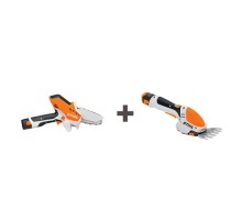 Пила цепная аккумуляторная STIHL GTA 26 + Ножницы-кусторез аккумуляторные STIHL HSA 26 (без АКБ и ЗУ) [GA010116918н]