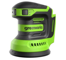 Виброшлифмашина эксцентриковая аккумуляторная GREENWORKS 3100907 24V, 125 мм, без АКБ и ЗУ