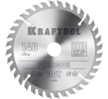 Пильный диск по дереву KRAFTOOL PRECISION 140х20мм 36T 36952-140-20