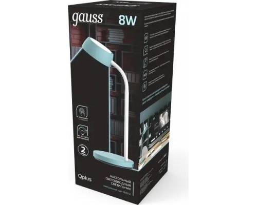 Светильник настольный GAUSS GT6023 qplus 8w 600lm 4000k 170-265v бирюзовый диммируемы Светильник настольный GAUSS GT6023 qplus 8w 600lm 4000k 170-265v бирюзовый диммируемы
