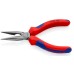 Длинногубцы KNIPEX KN-2502140SB с режущими кромками, 140 мм