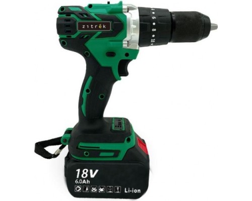 Дрель-шуруповерт аккумуляторная ZITREK Green Impact 18V 2x6.0 Ah ударная [063-4046]