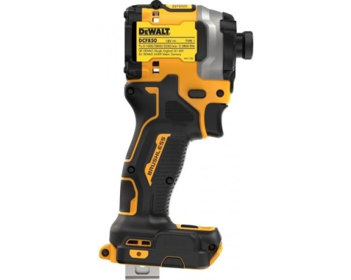 Дрель-шуруповерт аккумуляторная DeWALT DCF 850 NT ударный, бесщеточный, без АКБ и ЗУ [DCF850NT]