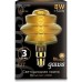 Лампа светодиодная GAUSS BD180 filament 8w 560lm 2400к е27 golden flexible led [161802008]