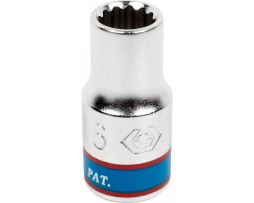 Головка двенадцатигранная 1/4" KING TONY 233006M, 6 мм