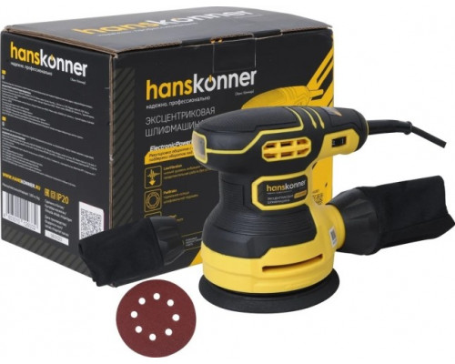 Виброшлифмашина эксцентриковая сетевая HANSKONNER HOS8135RC