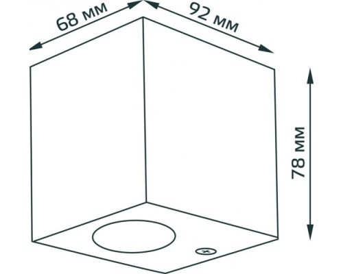 Светильник садово-парковый GAUSS Cube настенный архитектурный, 2xgu10, 67*92*80mm [GD158]